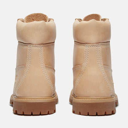 Timberland Women'S Timberland Premium 6-Inch Waterproof Boot Medium Beige Full-Grain