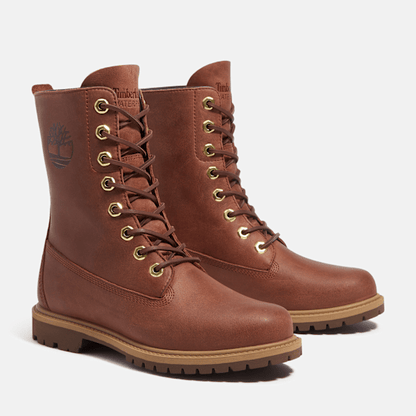 Timberland Premium 8-Inch Waterproof Boot Brown Full-Grain Women'S
