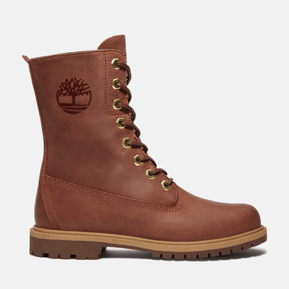 Timberland Premium 8-Inch Waterproof Boot Brown Full-Grain Women'S
