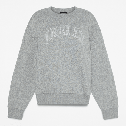 Timberland Seasonal Logo Crewneck Sweatshirt Medium Grey Heather Women'S