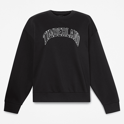 Timberland Seasonal Logo Crewneck Sweatshirt Black Women'S