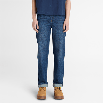 Timberland Straight-Fit Denim Pant Slate Blue Women'S
