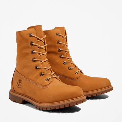 Timberland Warm-Lined Waterproof Roll-Top Boot Wheat Nubuck Women'S