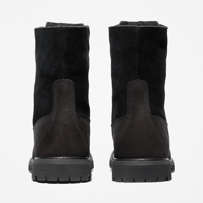 Timberland Warm-Lined Waterproof Roll-Top Boot Black Nubuck Women'S
