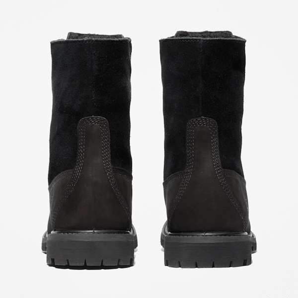 Timberland Warm-Lined Waterproof Roll-Top Boot Black Nubuck Women'S