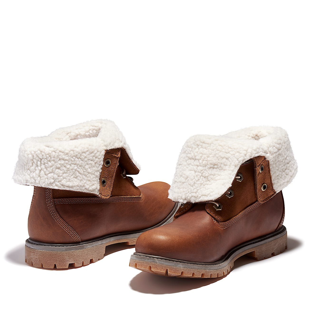 Timberland Women'S Timberland Warm-Lined Waterproof Roll-Top Boot Dark Brown Full-Grain