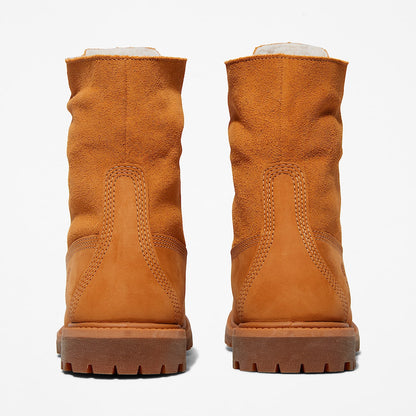 Timberland Women'S Timberland Warm-Lined Waterproof Roll-Top Boot Wheat Nubuck
