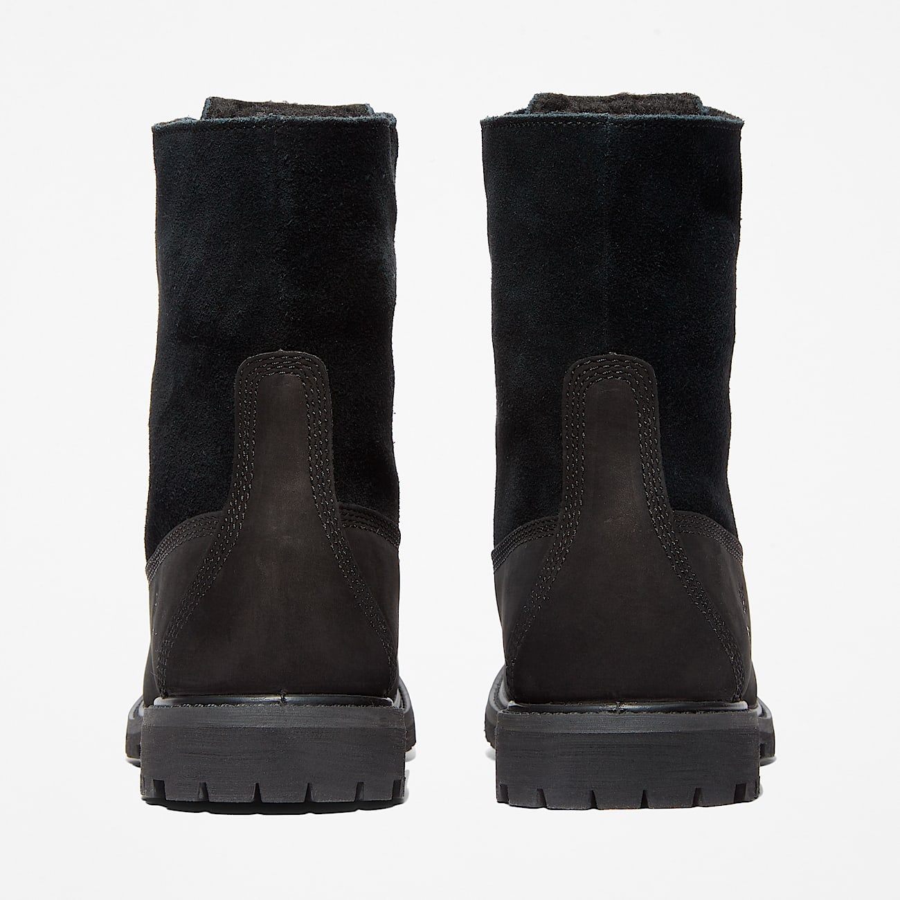 Timberland Women'S Timberland Warm-Lined Waterproof Roll-Top Boot Black Nubuck