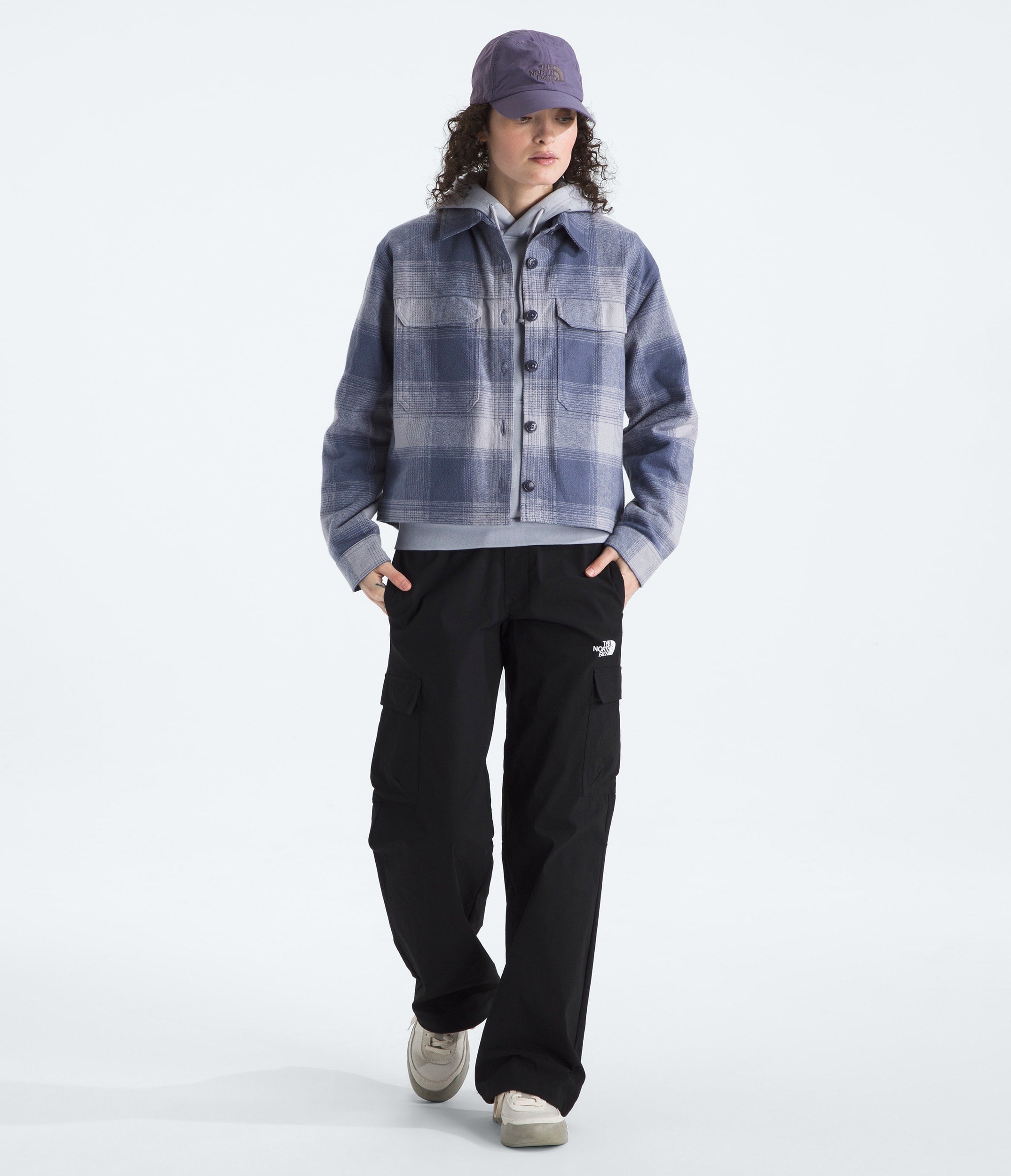 The North Face Women’s Valley Flannel Shirt—Plaid Twilight Galaxy TNF Shadow Plaid