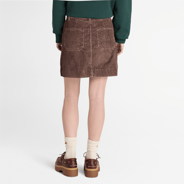 Timberland Washed Corduroy Skirt Chocolate Brown Women'S