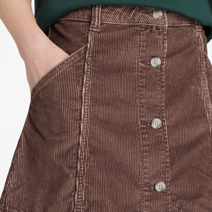 Timberland Washed Corduroy Skirt Chocolate Brown Women'S