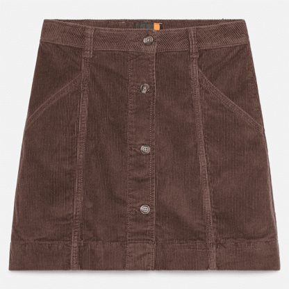 Timberland Washed Corduroy Skirt Chocolate Brown Women'S
