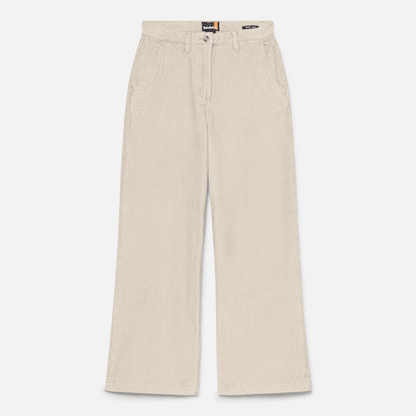 Timberland Washed Corduroy Wide-Leg Pant Beige Women'S