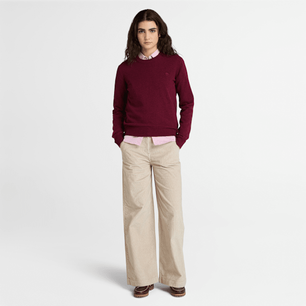 Timberland Washed Corduroy Wide-Leg Pant Beige Women'S