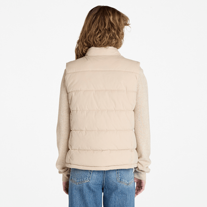 Timberland Water-Repellent Puffer Vest Beige Women'S
