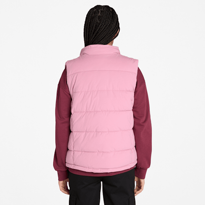 Timberland Water-Repellent Puffer Vest Dusty Rose Women'S