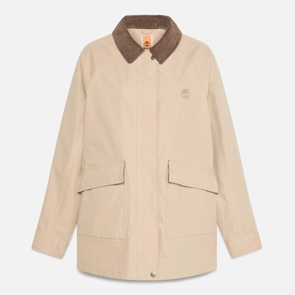 Timberland Wenham Waterproof Barn Coat Safari Brown Women'S