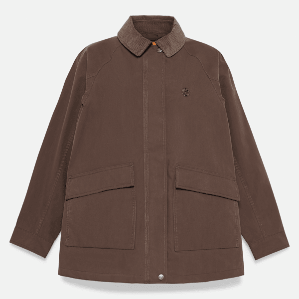 Timberland Wenham Waterproof Barn Coat Chocolate Brown Women'S