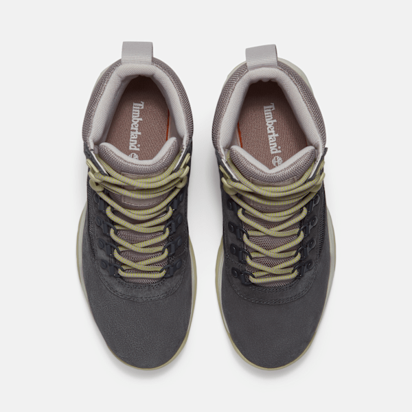 Timberland White Ledge Mid Waterproof Hiking Boot Dark Grey Suede Women'S