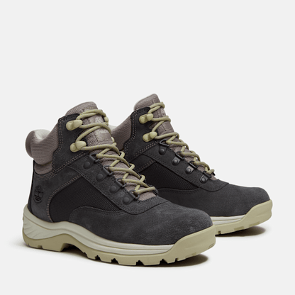Timberland White Ledge Mid Waterproof Hiking Boot Dark Grey Suede Women'S