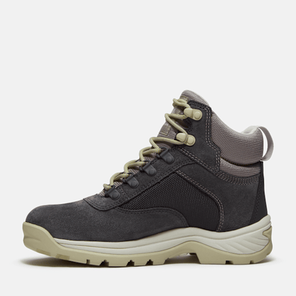 Timberland White Ledge Mid Waterproof Hiking Boot Dark Grey Suede Women'S