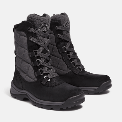 Timberland White Ledge Tall Waterproof Snow Boot Black Suede Women'S