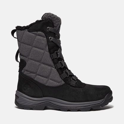 Timberland White Ledge Tall Waterproof Snow Boot Black Suede Women'S