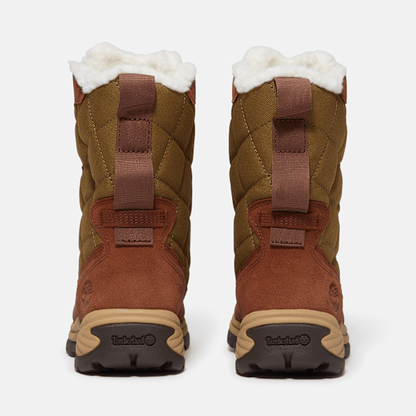 Timberland White Ledge Tall Waterproof Snow Boot Medium Brown Suede Women'S