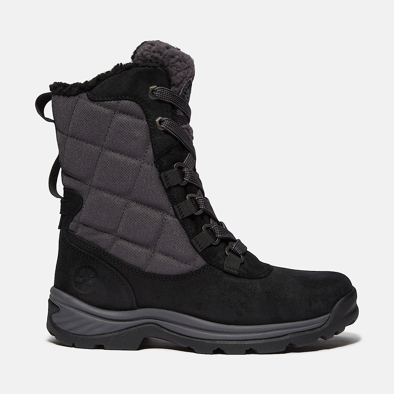 Timberland Women'S White Ledge Tall Waterproof Snow Boot Black Suede