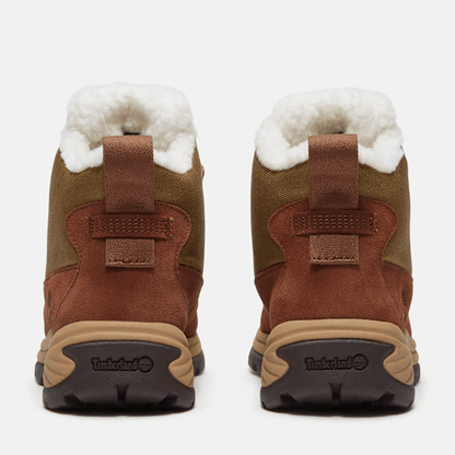Timberland White Ledge Waterproof Snow Boot Brown Suede/Gold Women'S