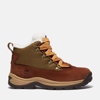 Timberland Women'S White Ledge Waterproof Snow Boot Brown Suede/Gold