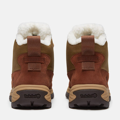 Timberland Women'S White Ledge Waterproof Snow Boot Brown Suede/Gold