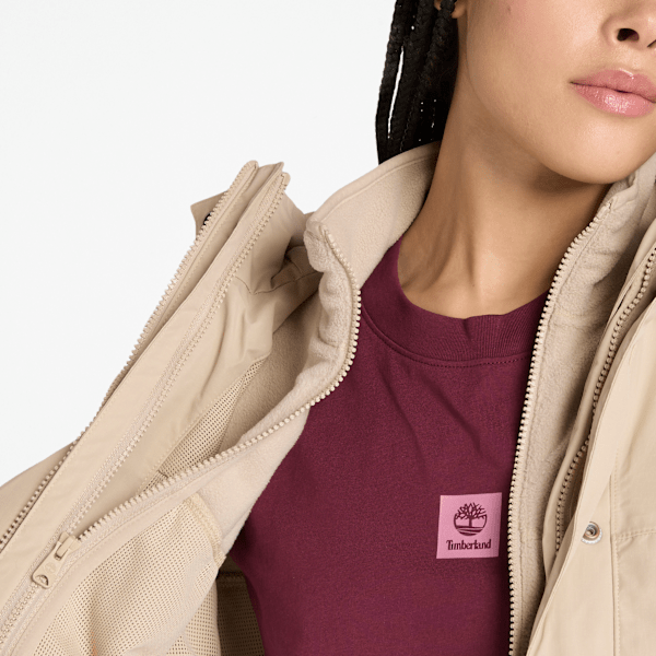 Timberland Winnick Waterproof 3-In-1 Jacket Beige Women'S