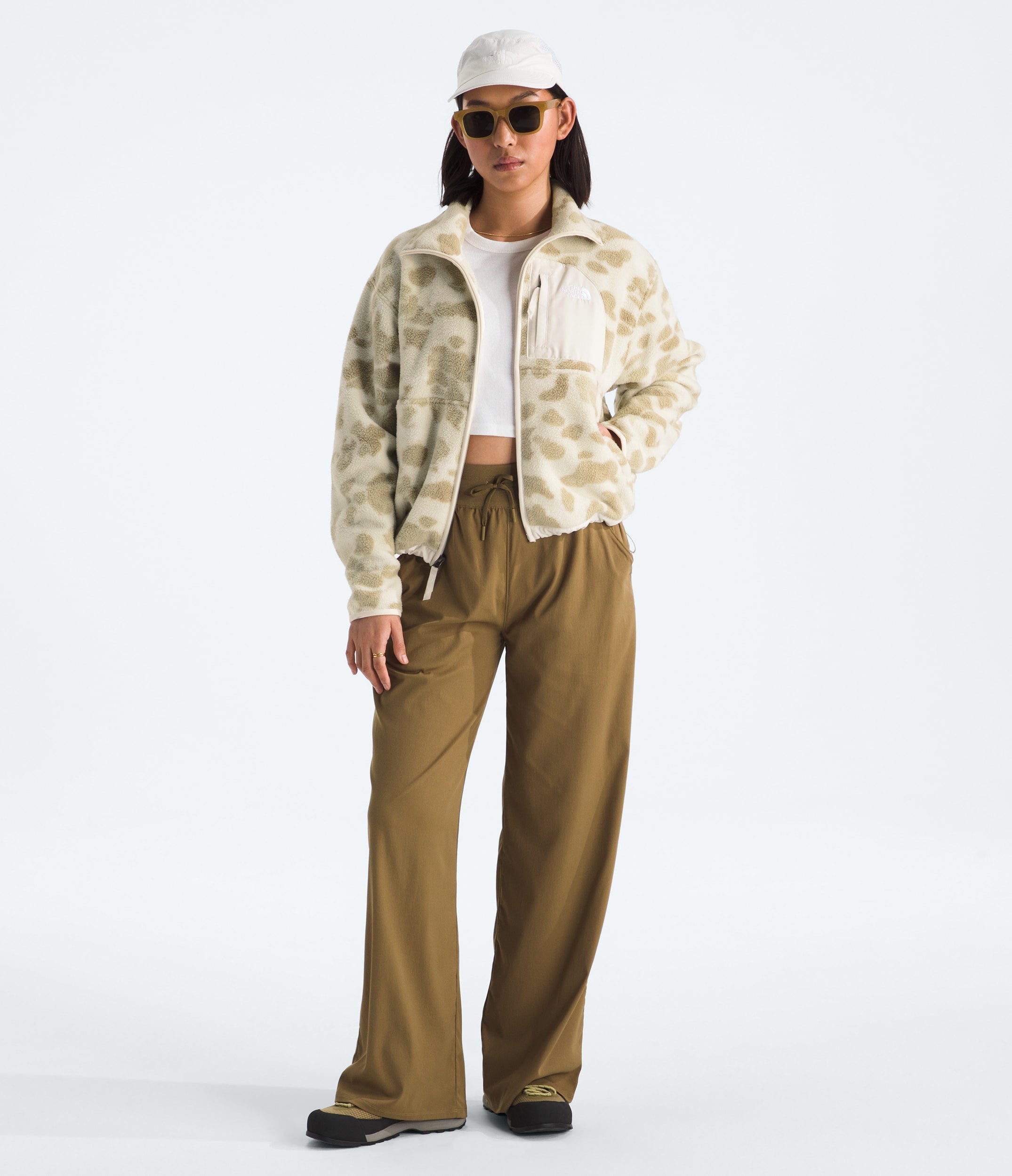 The North Face Women’s Yumiori Off Peak Full-Zip Jacket—Print Pale Khaki Heritage Print