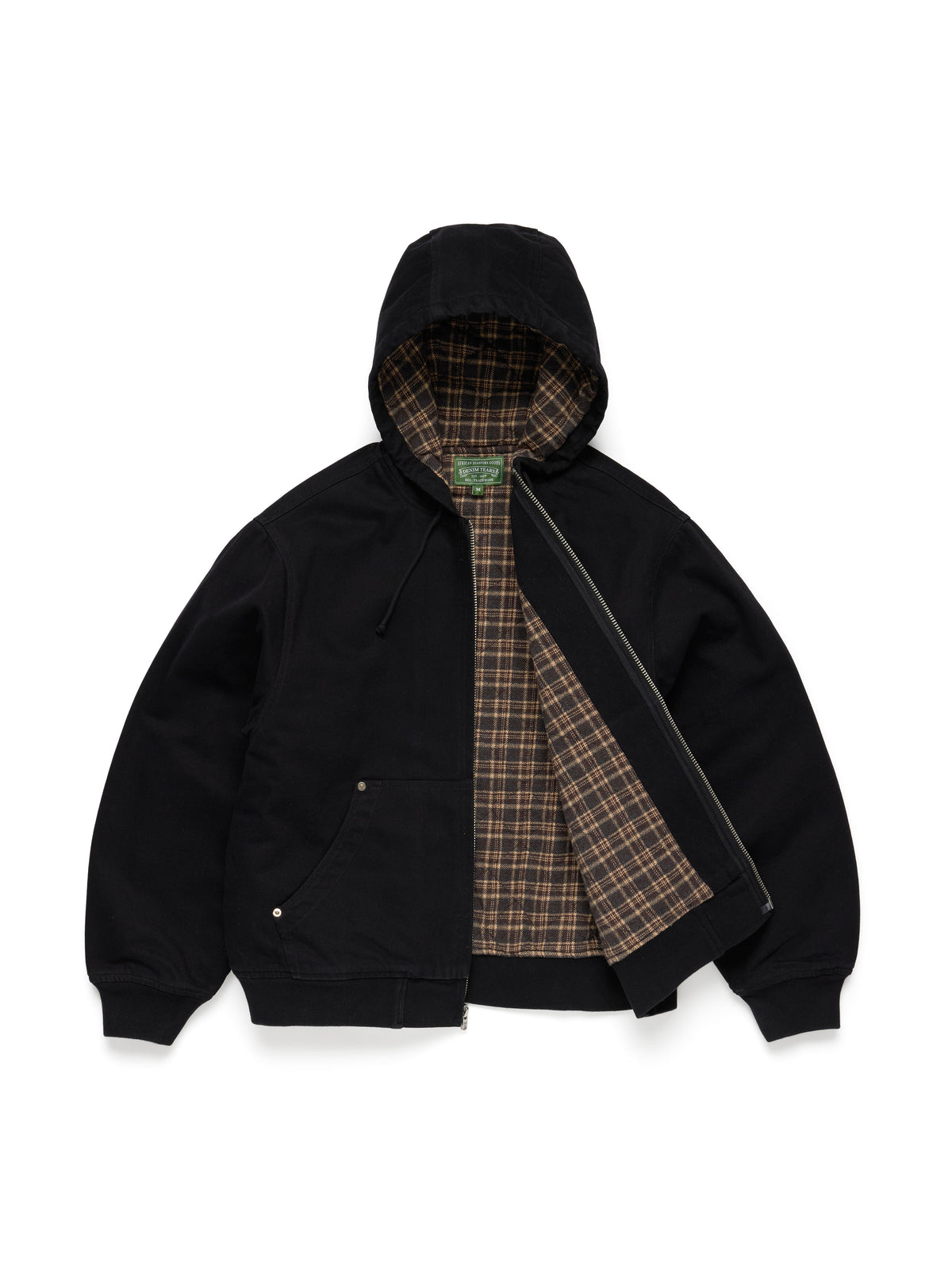 Denim Tears Brick Mason Workwear Zip Jacket Black