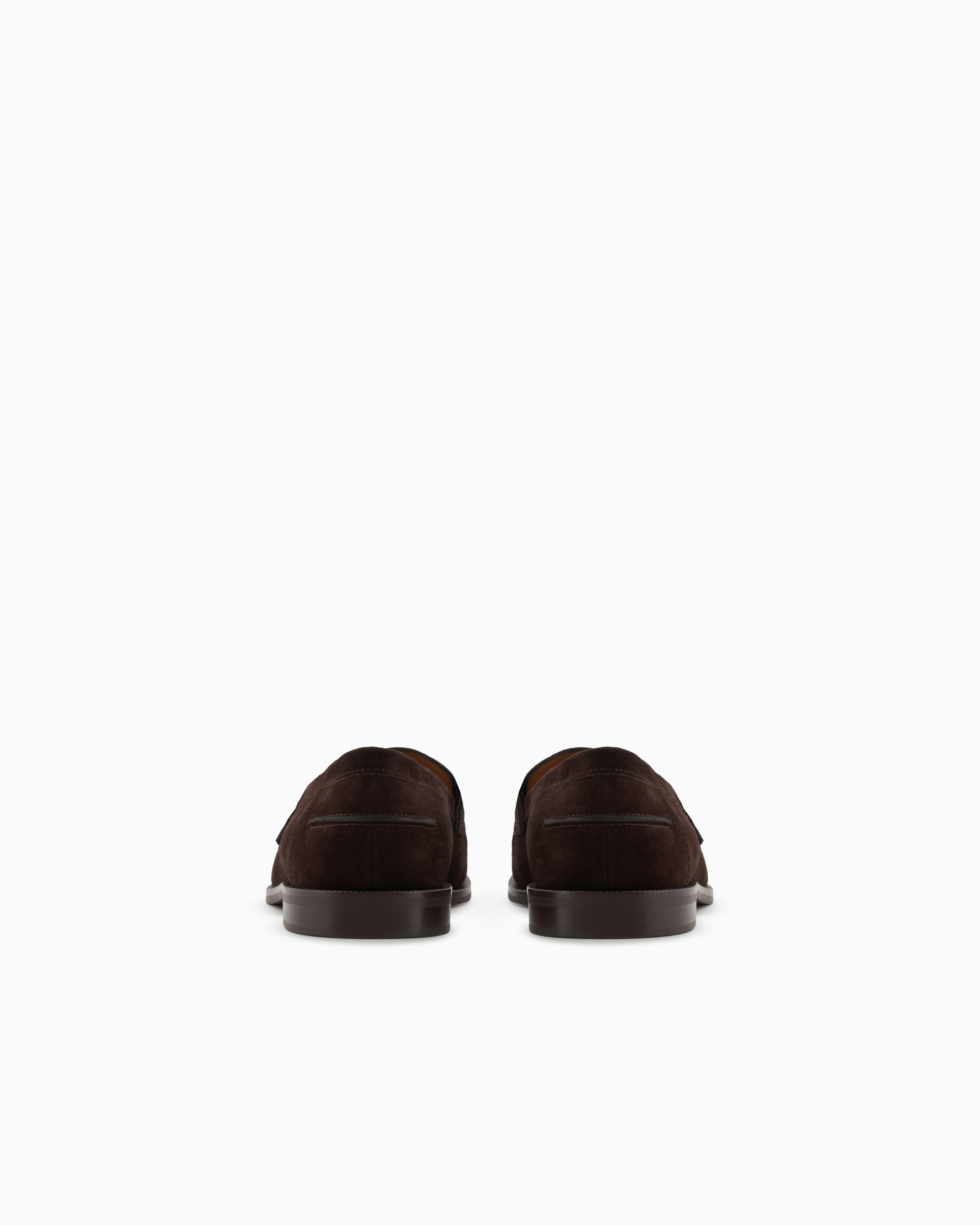 Emporio Armani Suede Loafers Brown