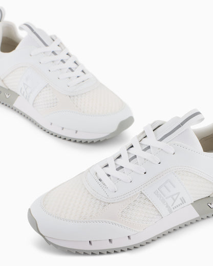 Ea7 Black And White Carbon Sneakers White