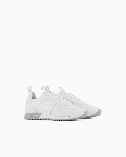 Ea7 Black And White Carbon Sneakers White