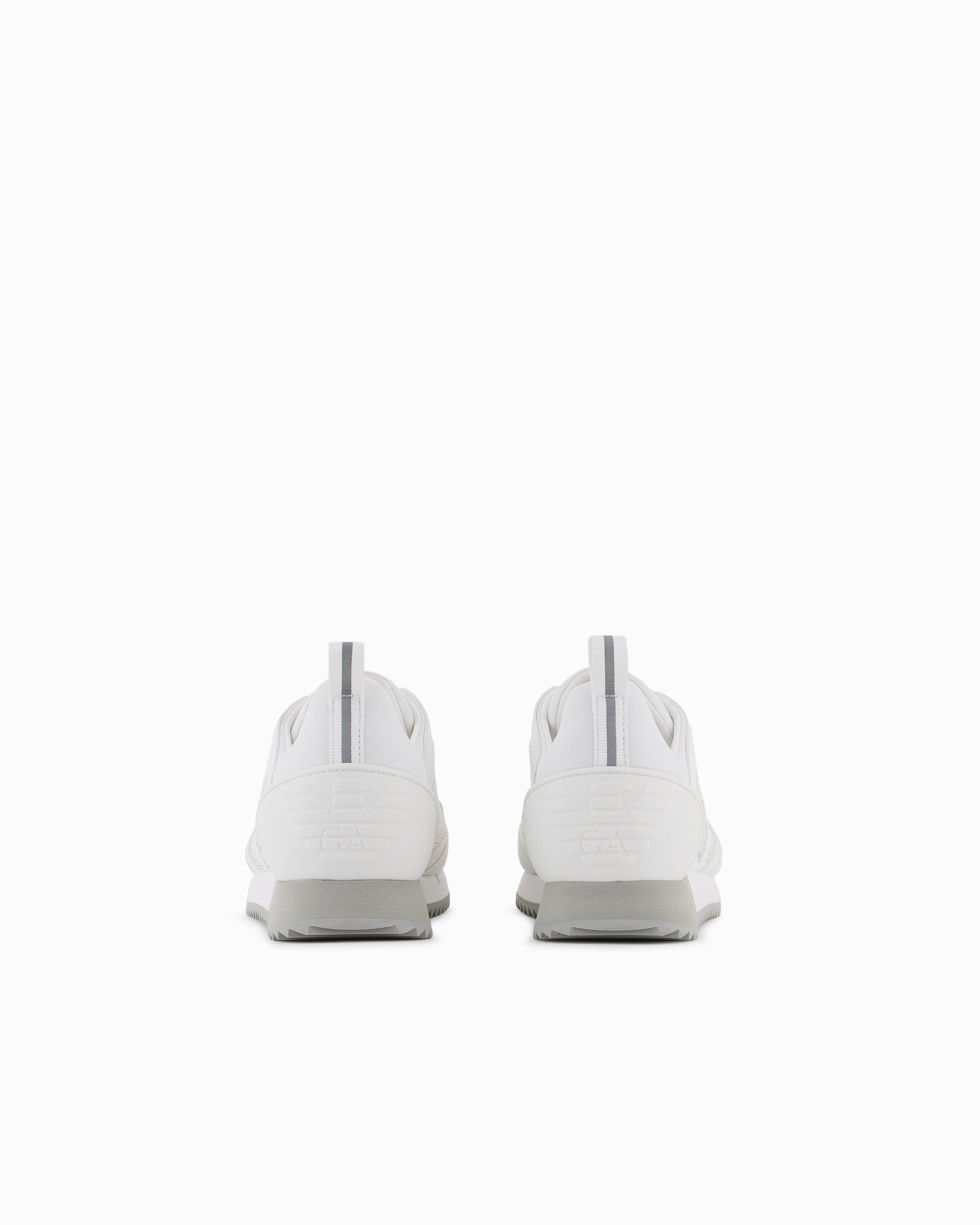 Ea7 Black And White Carbon Sneakers White