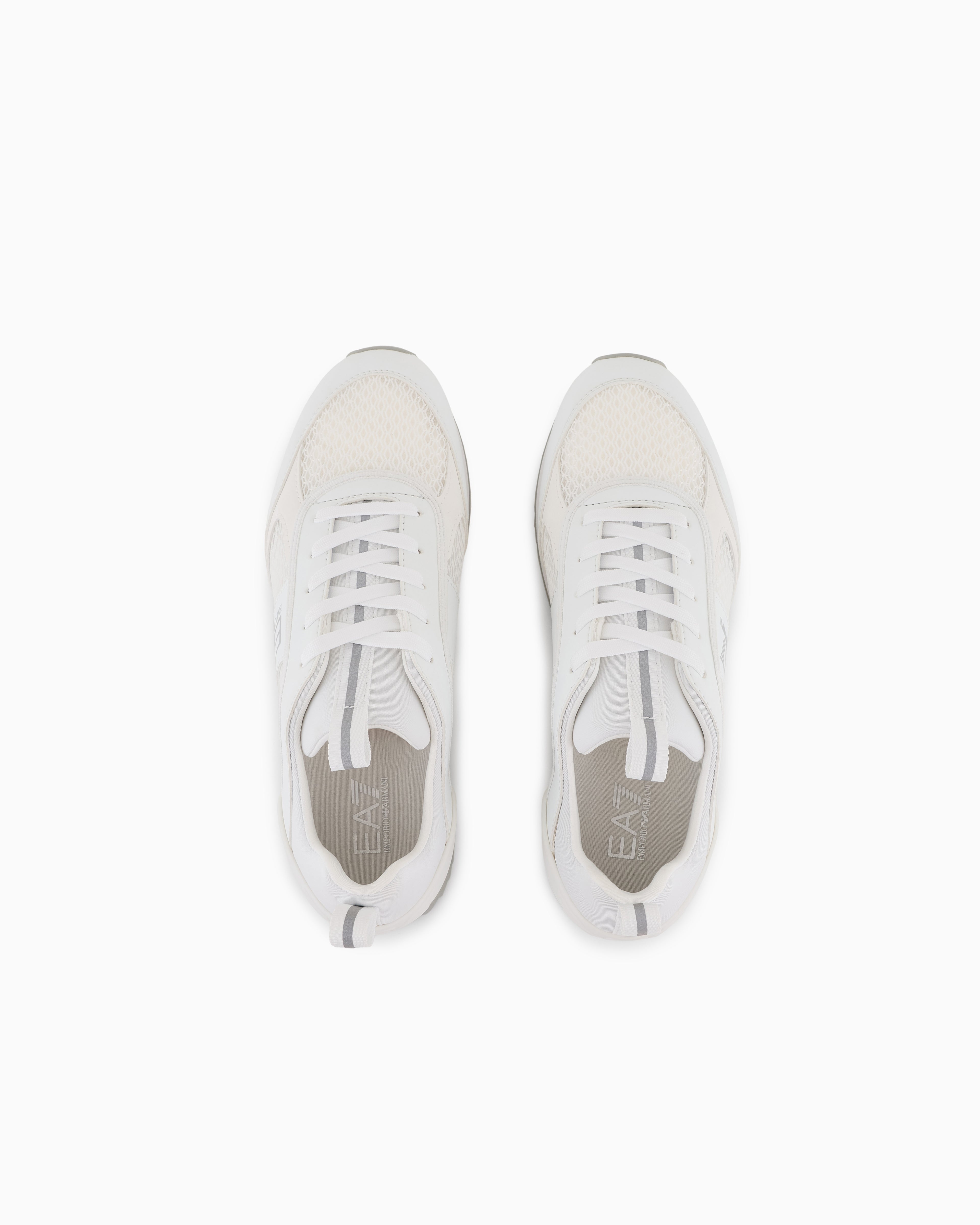 Ea7 Black And White Carbon Sneakers White