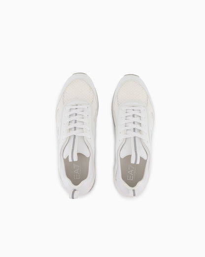 Ea7 Black And White Carbon Sneakers White