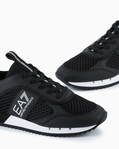 Ea7 Black And White Carbon Sneakers Black