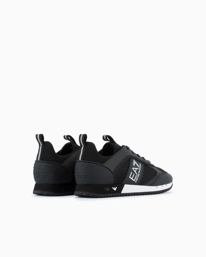 Ea7 Black And White Carbon Sneakers Black