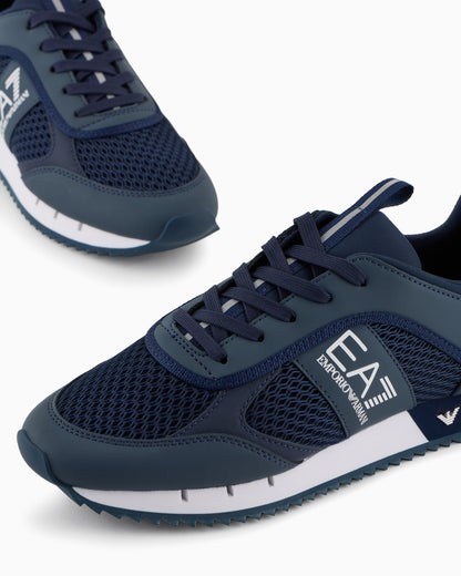 Ea7 Black And White Carbon Sneakers Navy Blue