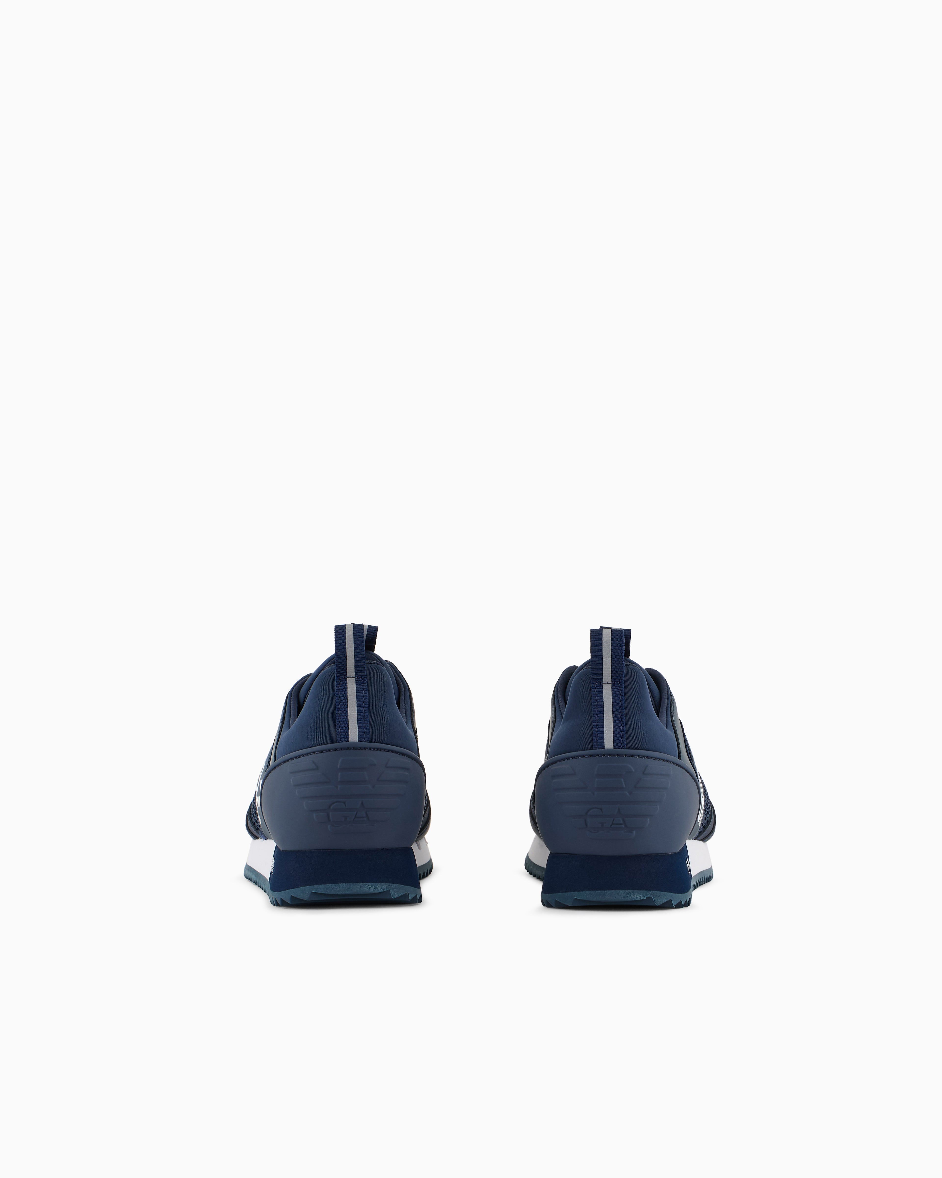 Ea7 Black And White Carbon Sneakers Navy Blue