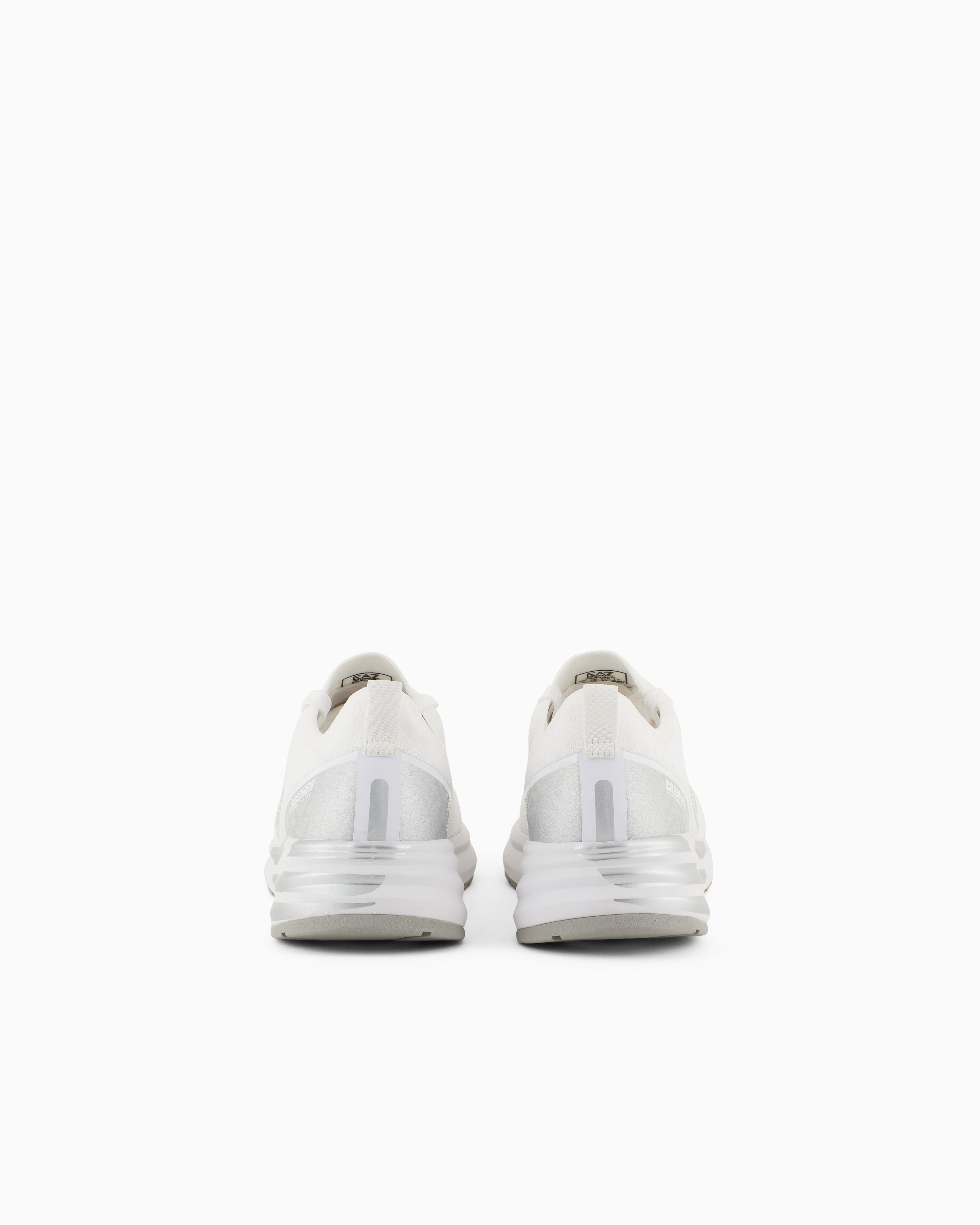 Ea7 Crusher Distance Knit Sneakers White