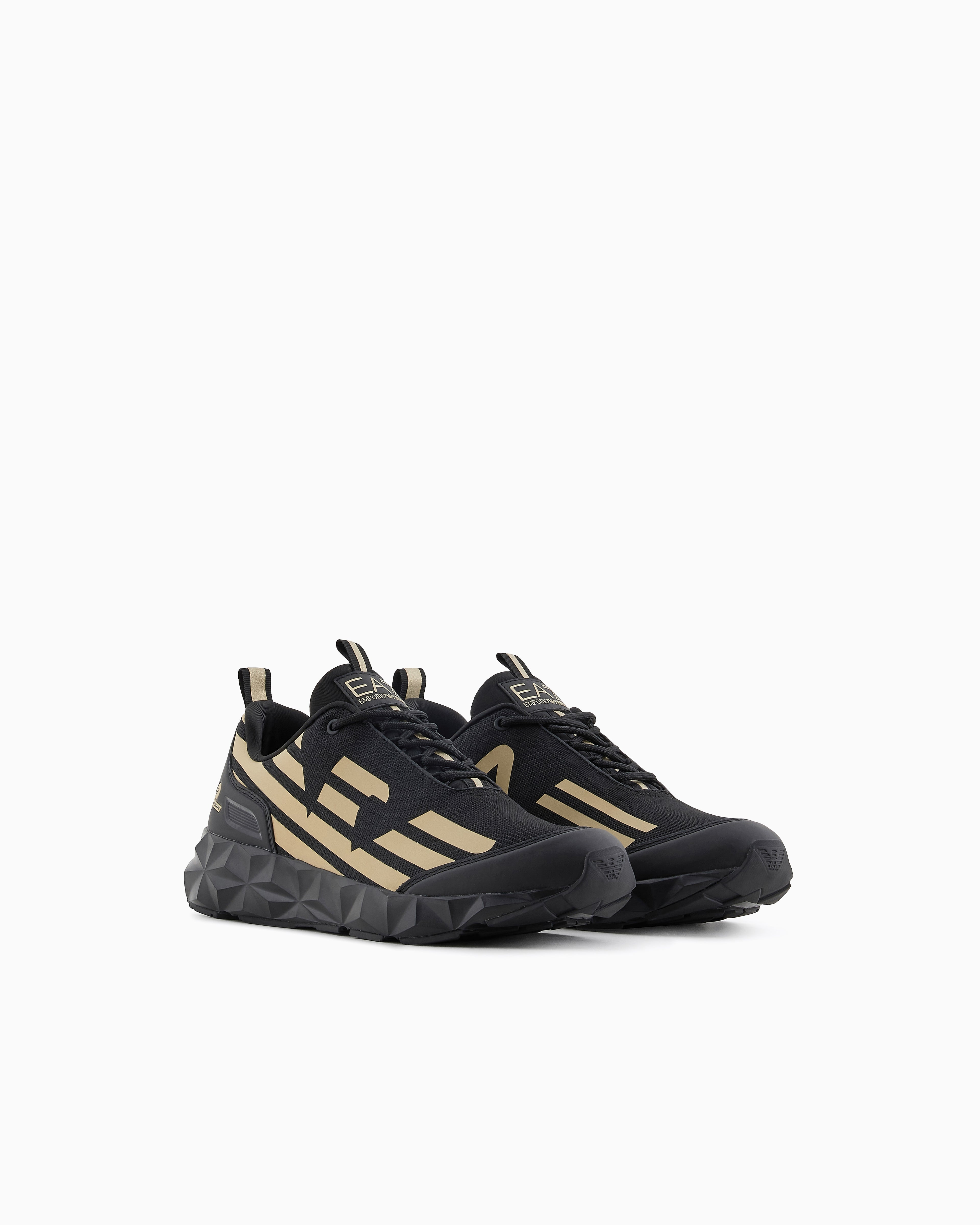 Ea7 Running Sneaker With Ultralight Sole Ultimate C2 Kombat New Black
