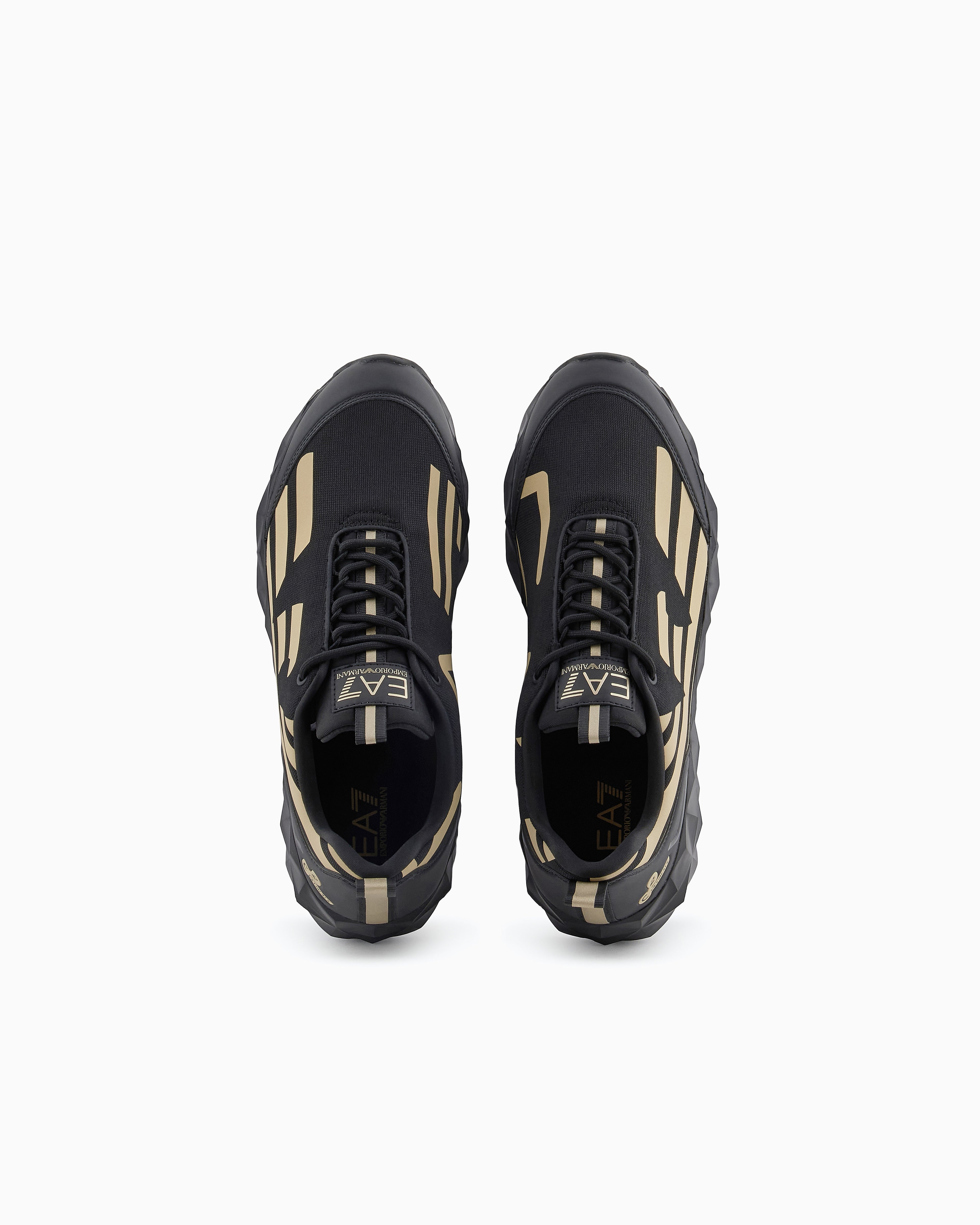 Ea7 Running Sneaker With Ultralight Sole Ultimate C2 Kombat New Black