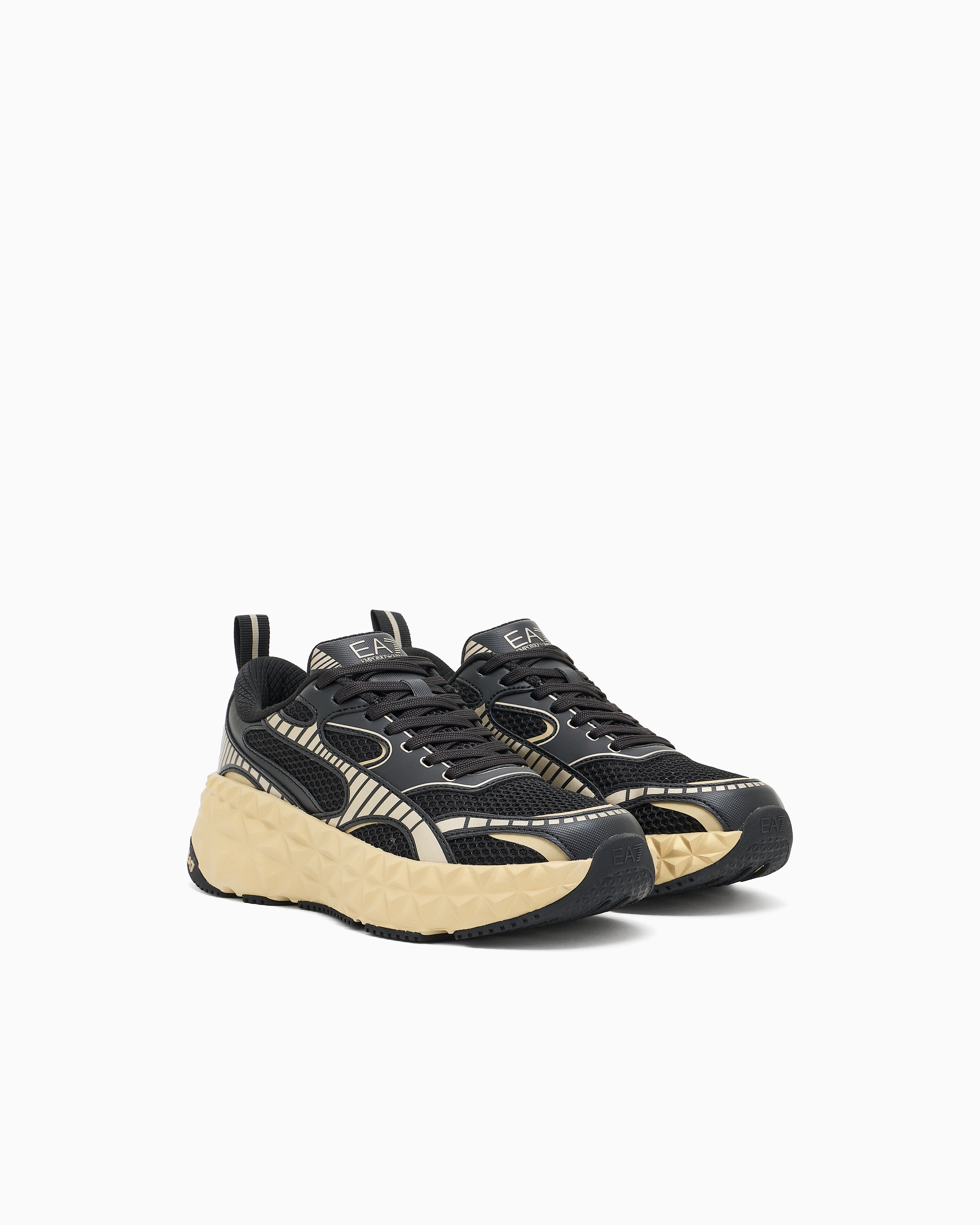 Ea7 Ultimate C2 Kombat Tech Sneakers Gold