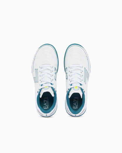 Ea7 Tennis Sneaker In Fabric With Rubber Sole New Tennis Clay White